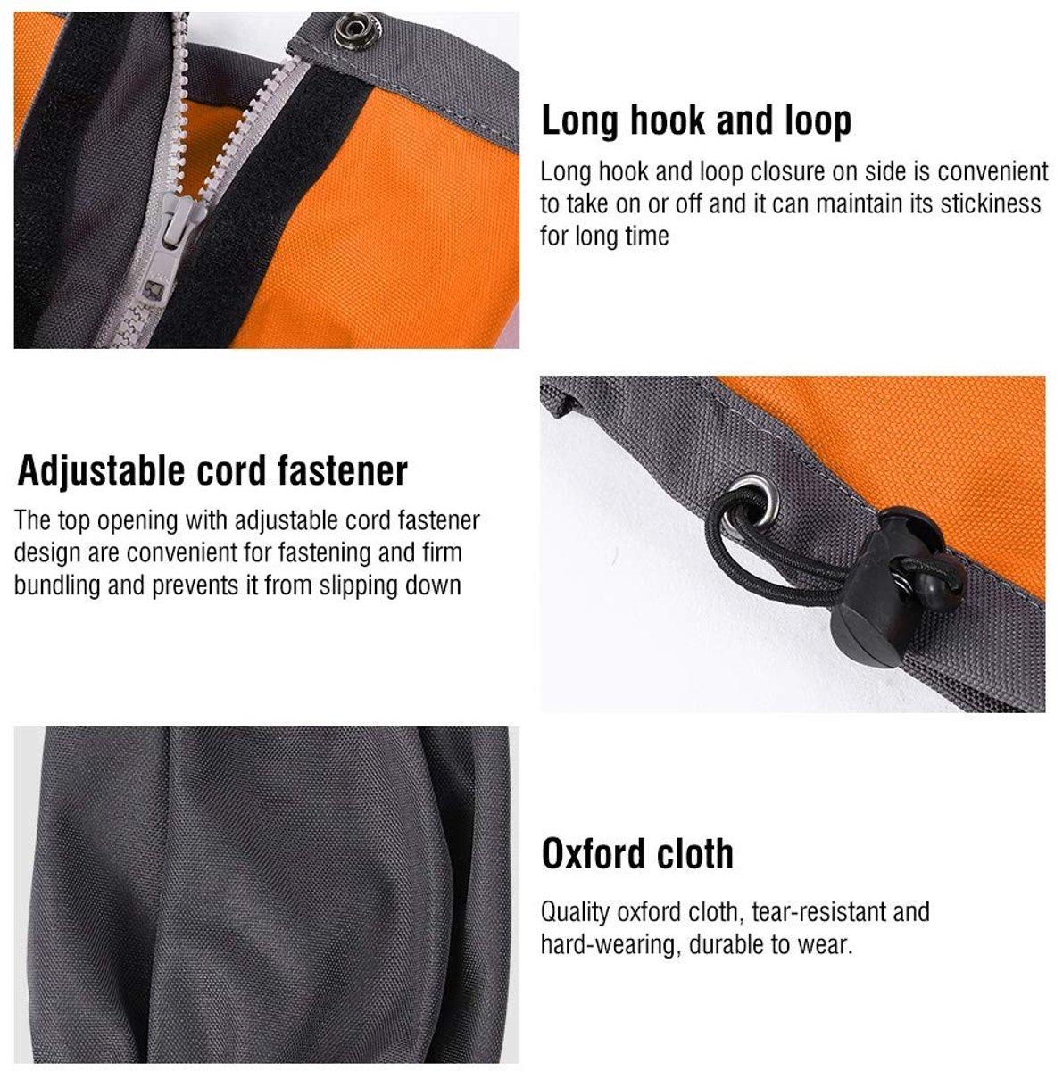 Vt products - Beenkappen - Waterdichte Wandelkappen - Warmte en Bescherming - Oranje - Winddichte Sneeuwkappen - Ideaal voor Buitenactiviteiten