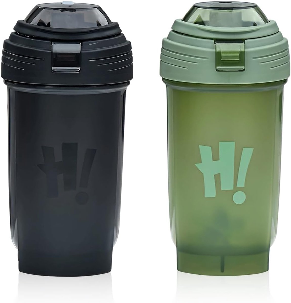Protein Shaker 2 Pack 500 ml - Cups voor Protein Shake met Meetlijn - BPA-vrij - Lekvrij - Duurzaam - Geurloos - Shaker voor Fitness en Sport (Style B)