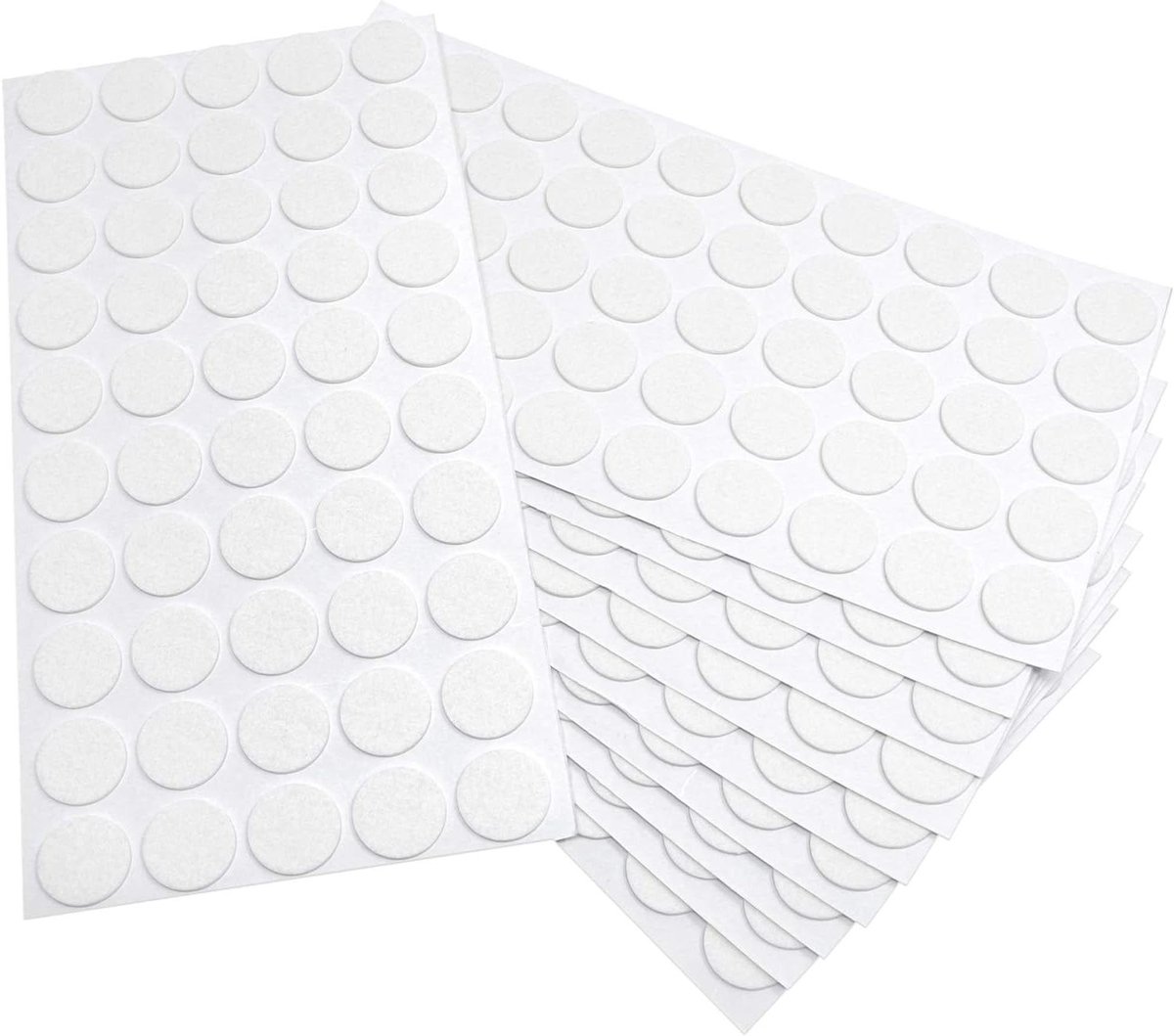 Viltglijders - Meubelbeschermers Vloerbeschermers - Meubels Beschermen - Dun Zelfklevend Vilt - Ø 2 cm 500 stuks - Wit