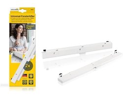 Schellenberg 46601 Universele raamventilator, passieve ventilatie voor het raamkozijn, startersset/duopak, wit