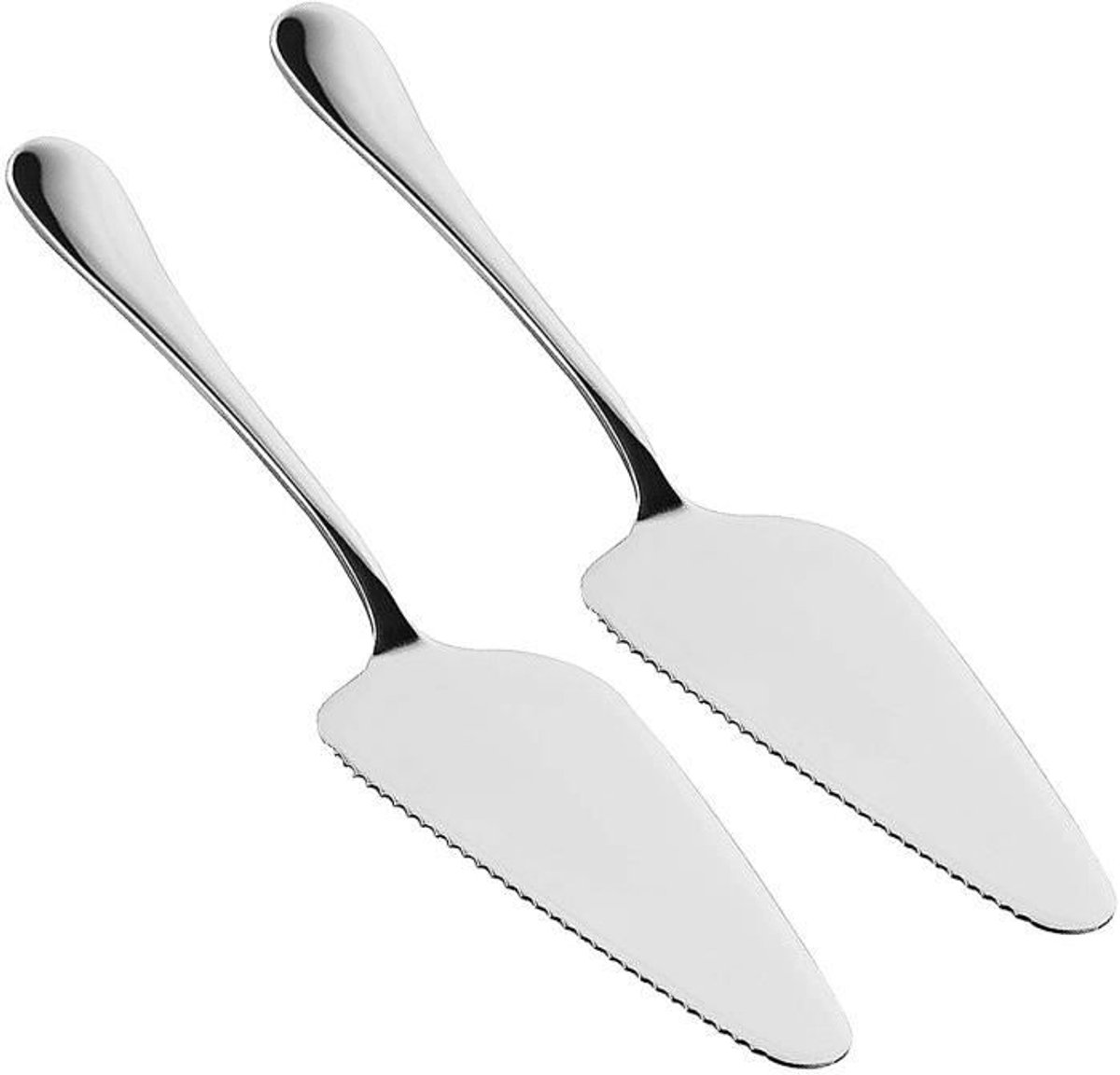 Taartscheppen - 2-pack - 430 roestvrij staal - 23 cm - Corrosiebestendig