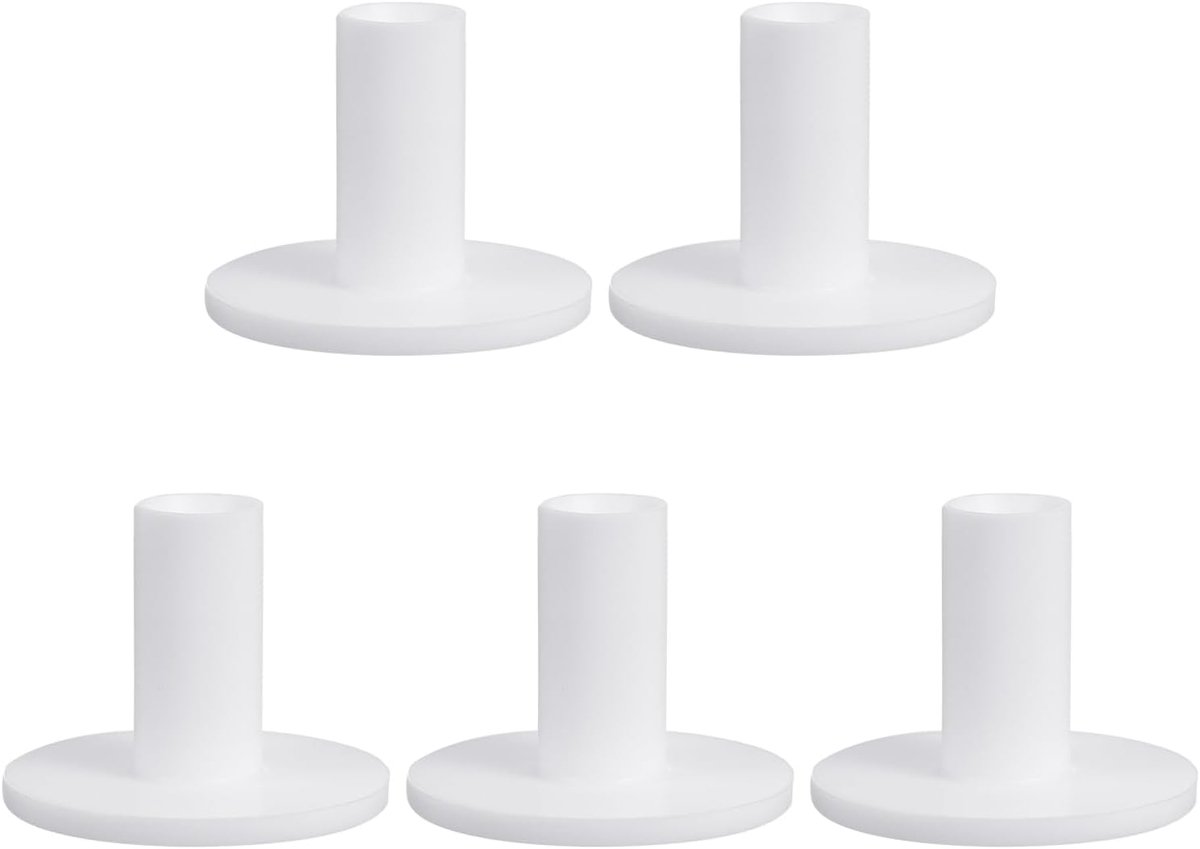 2.1 Inch Rubber Golf Tees - 5 Pack - Tall Practice Training Driving Range Tees - Stable Ball Holder voor Outdoor Indoor Hitting Mat - Wit