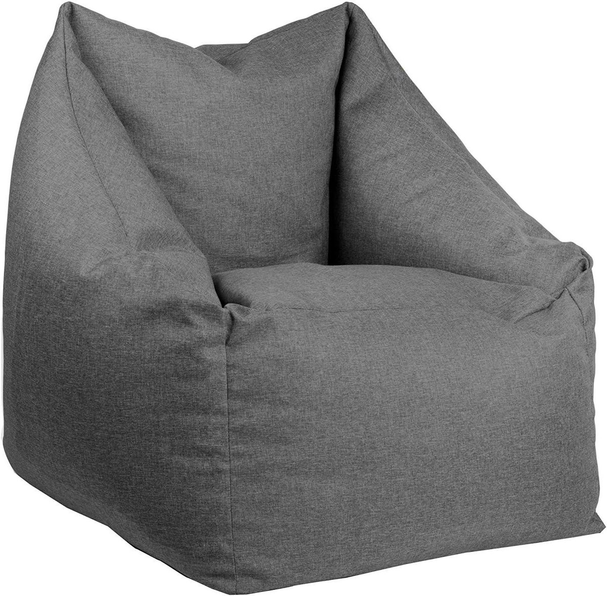 Zitzak Stoel - Vloerkussen Kinderen - Comfortabel Zitten - Past Zich Aan - Klein - Grijs