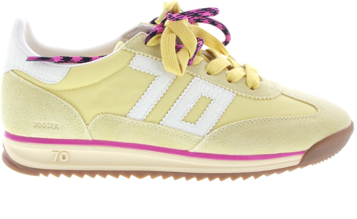 BACK70 Jogger Sneakers - Textiel - Dames - Beige - Maat 40