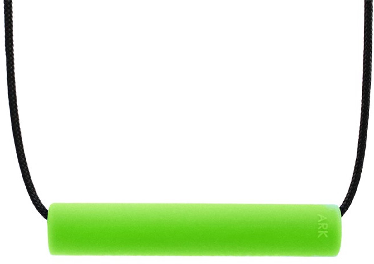 ARK Therapeutic kauwketting Chewlinder limegroen XT medium sensorisch speelgoed.