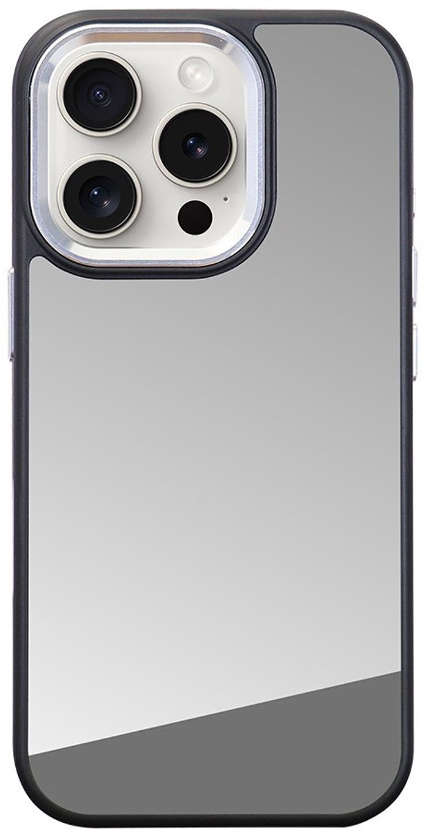 Hoesje - Apple Iphone 16 Pro - Verborgen Magsafe Technologie - Spiegel Silver