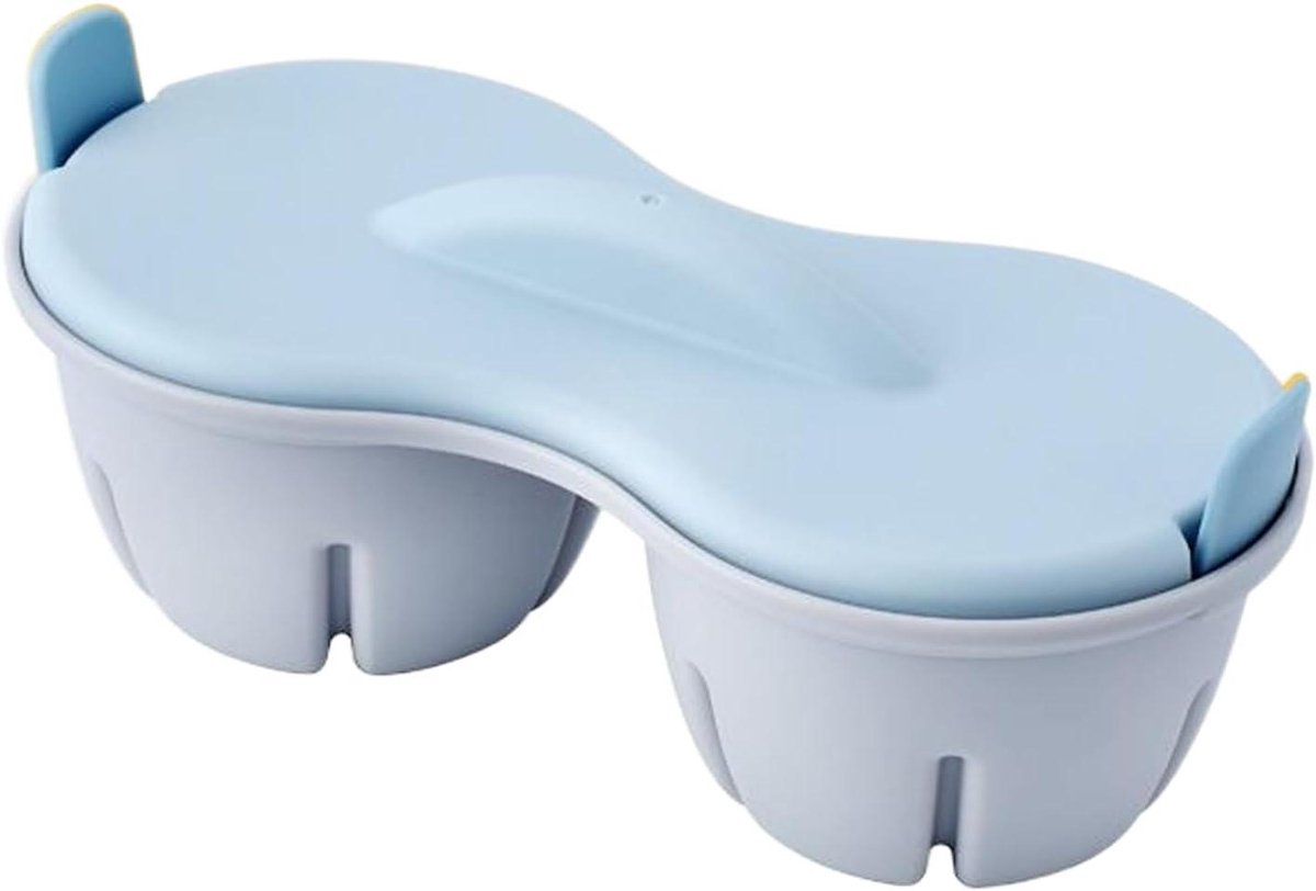 Magnetron Eierketel - Keuken Koker - Snel Ontbijt - Hittebestendig PP - 22 x 87 cm - Blauw