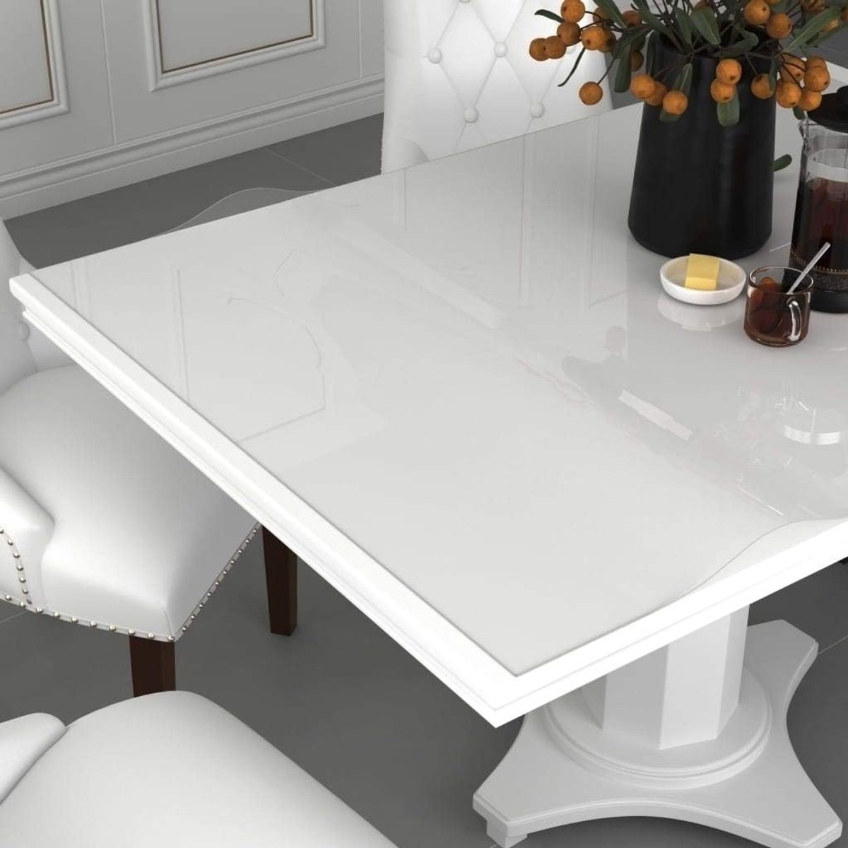 Tafelblad Beschermfolie - Tafelmat PVC - Meubels Beschermen - Waterdicht & Krasbestendig - Verschillende Maten - Mat Transparant