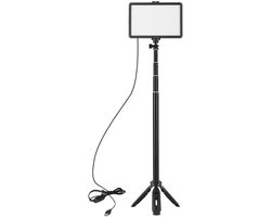 aladdien - RGB LED Studio Light Kit - Dimbare Videoverlichting - Statief voor YouTube en Live Streaming - Geschikt voor Content Creators - Perfect v...