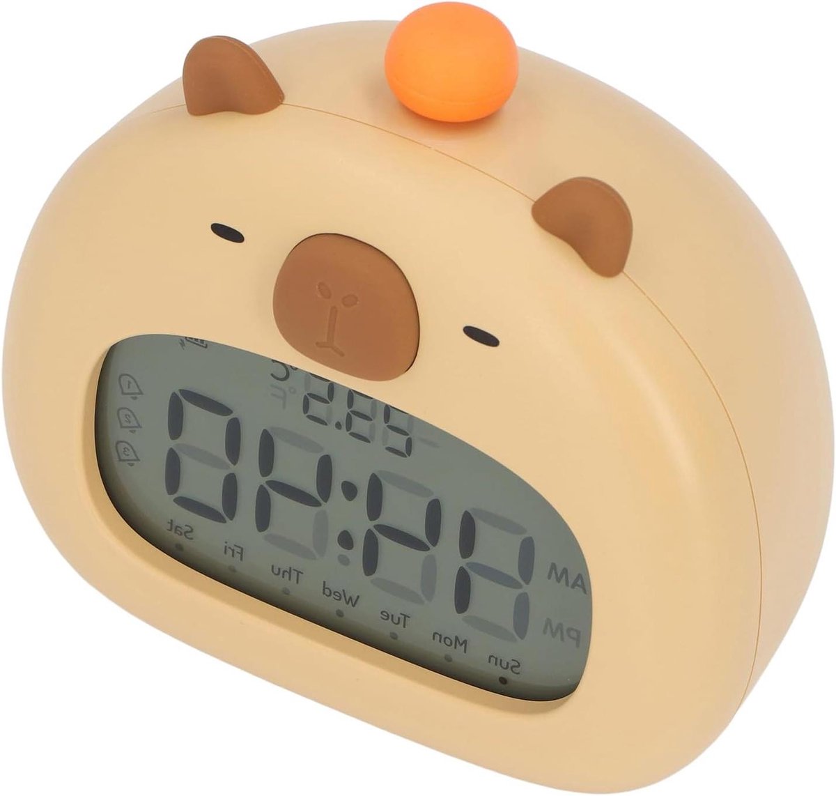 Digitale Wekker - Nachtlamp Klok - Ontspannen Wakker Worden - Snooze Countdown - 12x8 cm - Wit