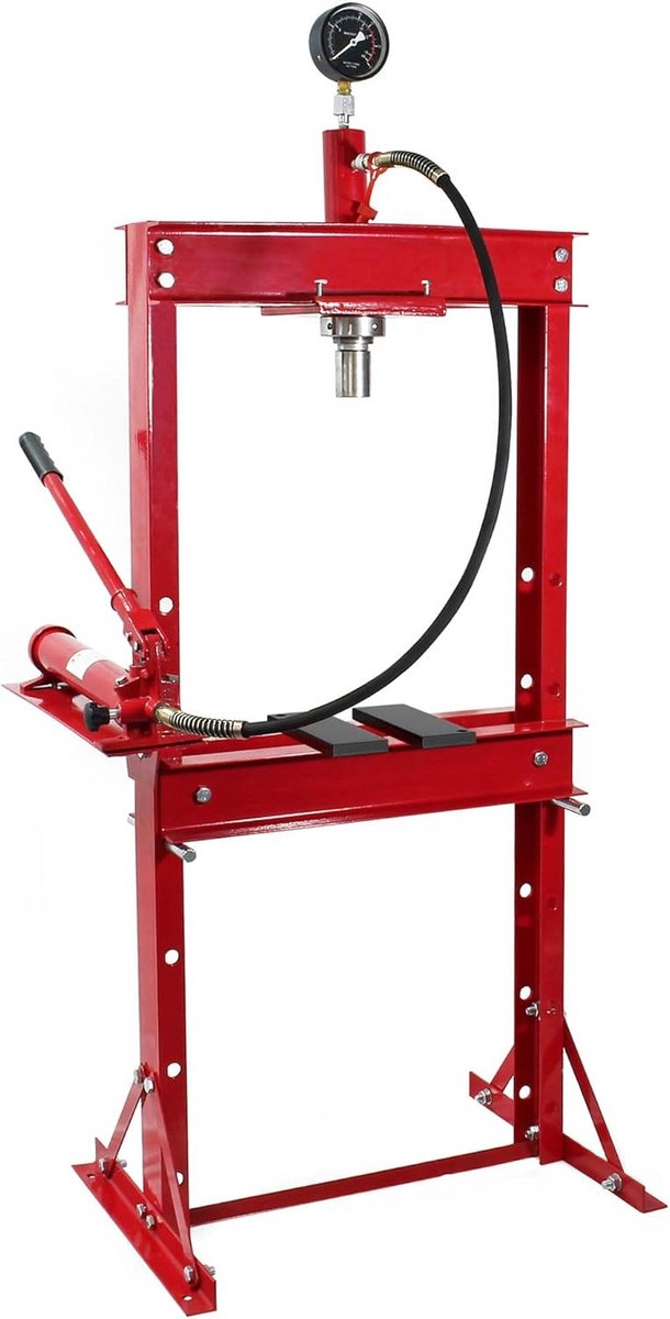 Professionele Hydraulische Werkplaatspers 20 Ton met Manometer