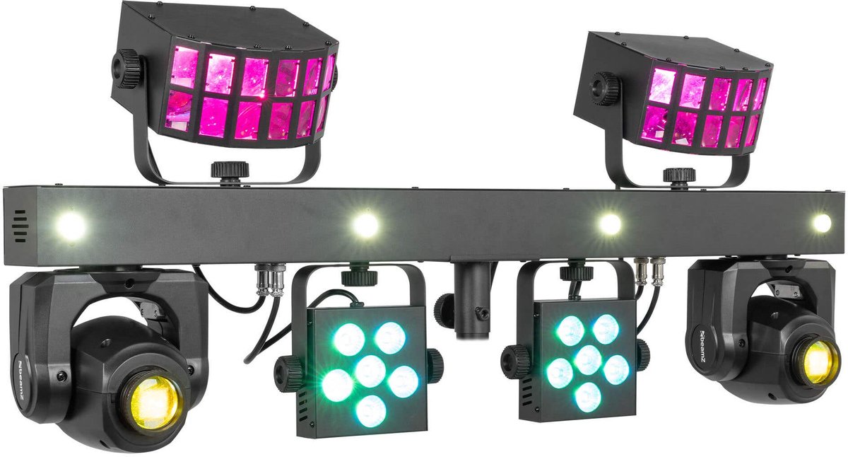 BeamZ ShowBar GO Glow - Alles-in-één lichteffect - Moving head bar - Derby-, PAR- en strobe-effecten