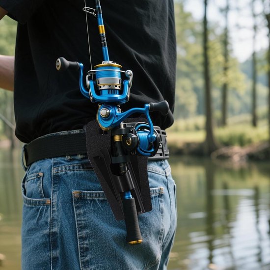 Draagbare Hengelholster met Verborgen Zakken en Heupriem voor Handsfree Vissen, Verstelbare Accessoires voor Surf- en Oevervisuitrusting — afbeelding 3
