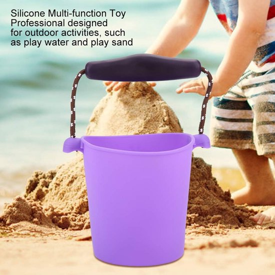 Opvouwbare Siliconen Emmer 1.5L voor Baby en Kind - Ideaal voor Bad, Strand en Tuin — afbeelding 3