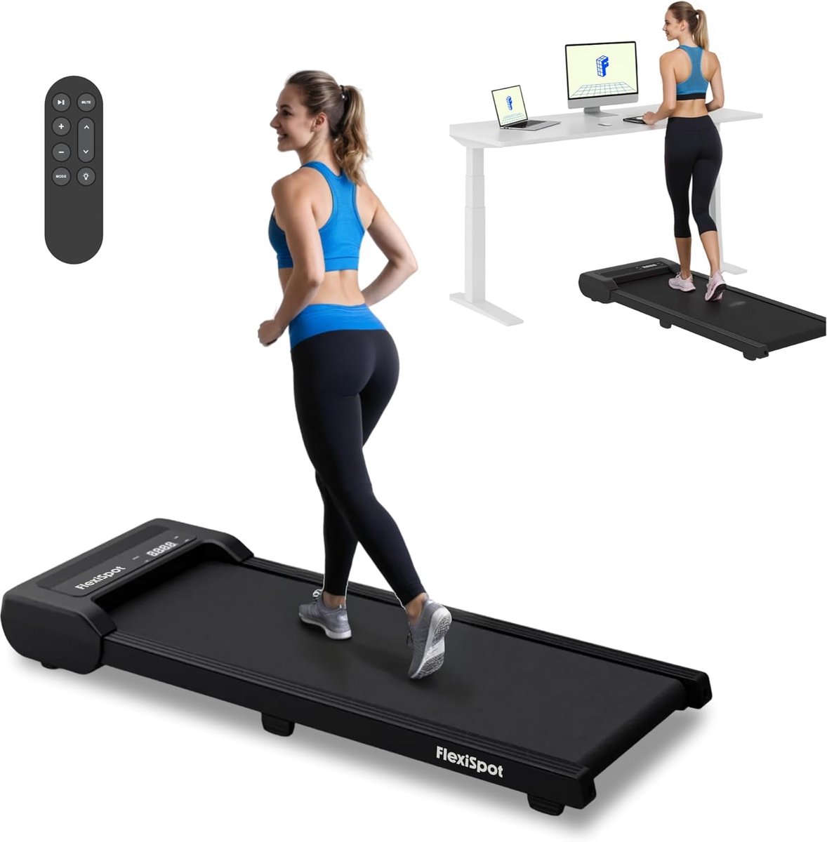 Elektrische Loopband - Loopband Thuis - Actief Blijven - Stille Motor - 120 kg Belasting - Zwart