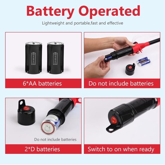 aladdien - Elektrische Handpomp - Voor Diesel en Brandstof - 8L per minuut - Batterij Voeding - Waterpomp - Ideaal voor Tank en Verplaatsing - Rood — afbeelding 5