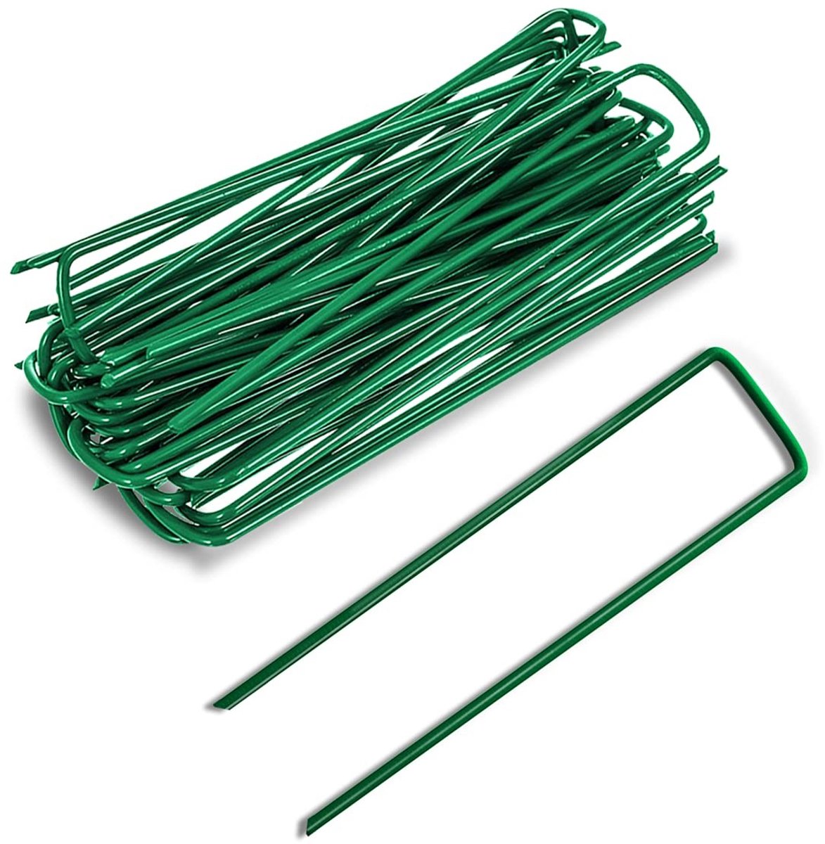 aladdien - U-vormige Tuinbevestigingspinnen - Kunstgras Grasspelden - Sterke Grip - 50 Stuks - Tuinspikes - Bevestigen van Gazon - Ideaal voor Lands..