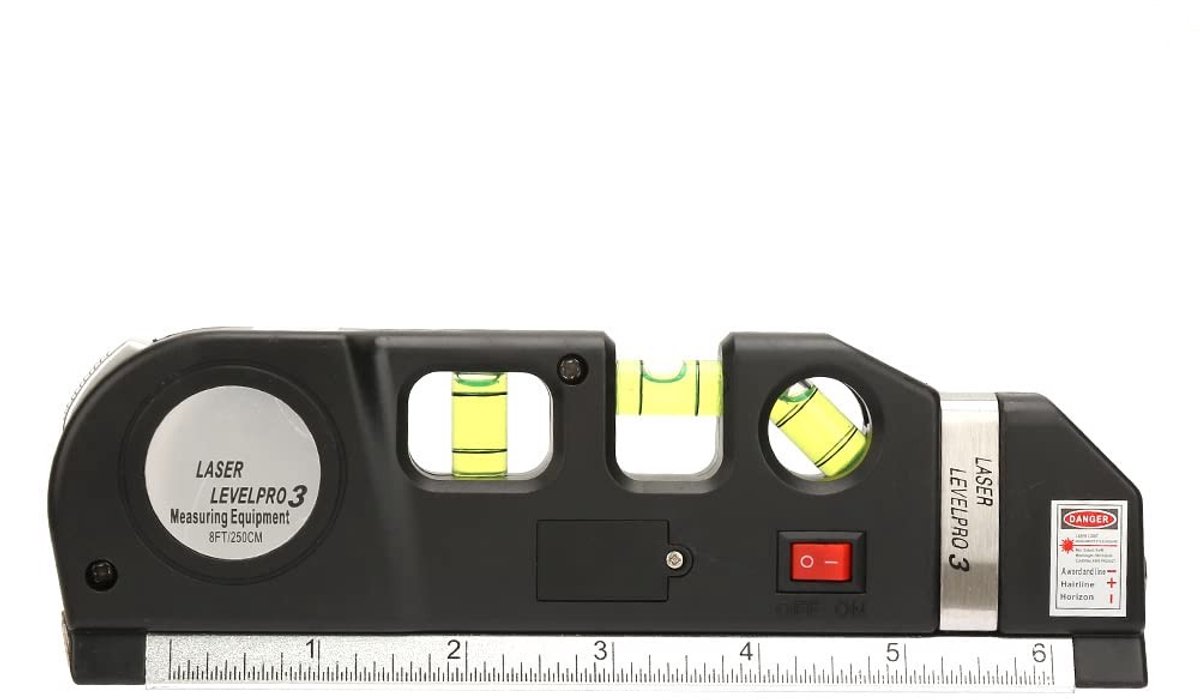 ONF3 - 4 in 1 Láser-niveaumeting - Hoge Nauwkeurigheid - Multifunctioneel - Compact - Bouw en Fotografie - Ideaal voor Vloertegels - Voor Thuisg...