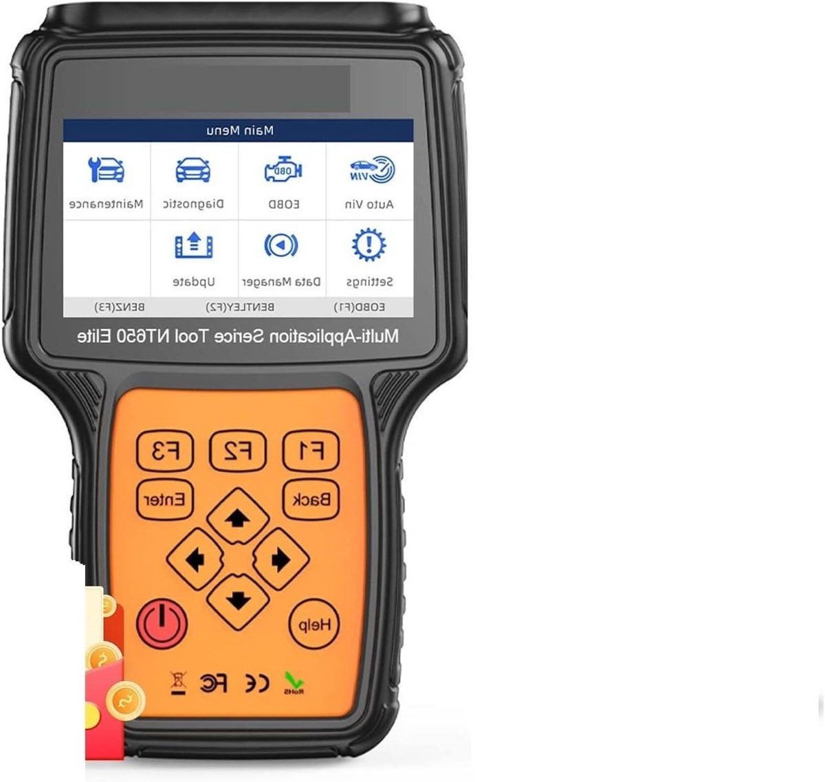 Autodiagnose Tool - Auto Scanner - Onderhoud Voertuigen - Service Functies - 1 Unit - Zwart