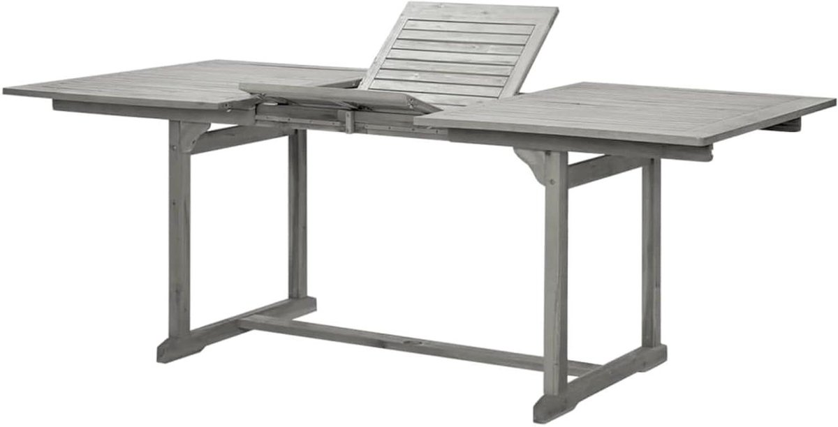 Eettafel Buiten - Tuin Tafel - Gezellig Tafelen - Verstelbare Lengte - 150-200cm - Houtkleur