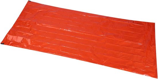Noodslaapzak - Bivakzak thermisch - Buitenactiviteiten - Hoge zichtbaarheid - 210 x 90 cm - Oranje