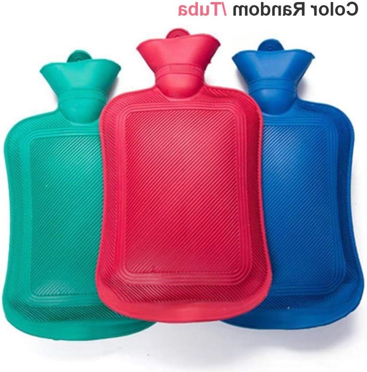 Warmwaterkruik - Warmte kruik - Winterse warmte - Zachte pluche hoes - 800 ml - Roze