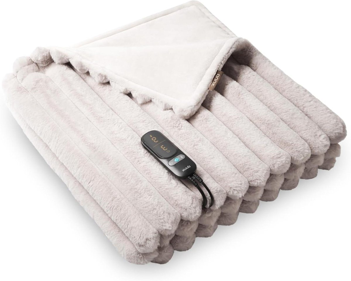 Elektrische Dekens - Warmtedeken - Ontspannen Thuis - 9 Warmtestanden - 200x200 cm - Grijs