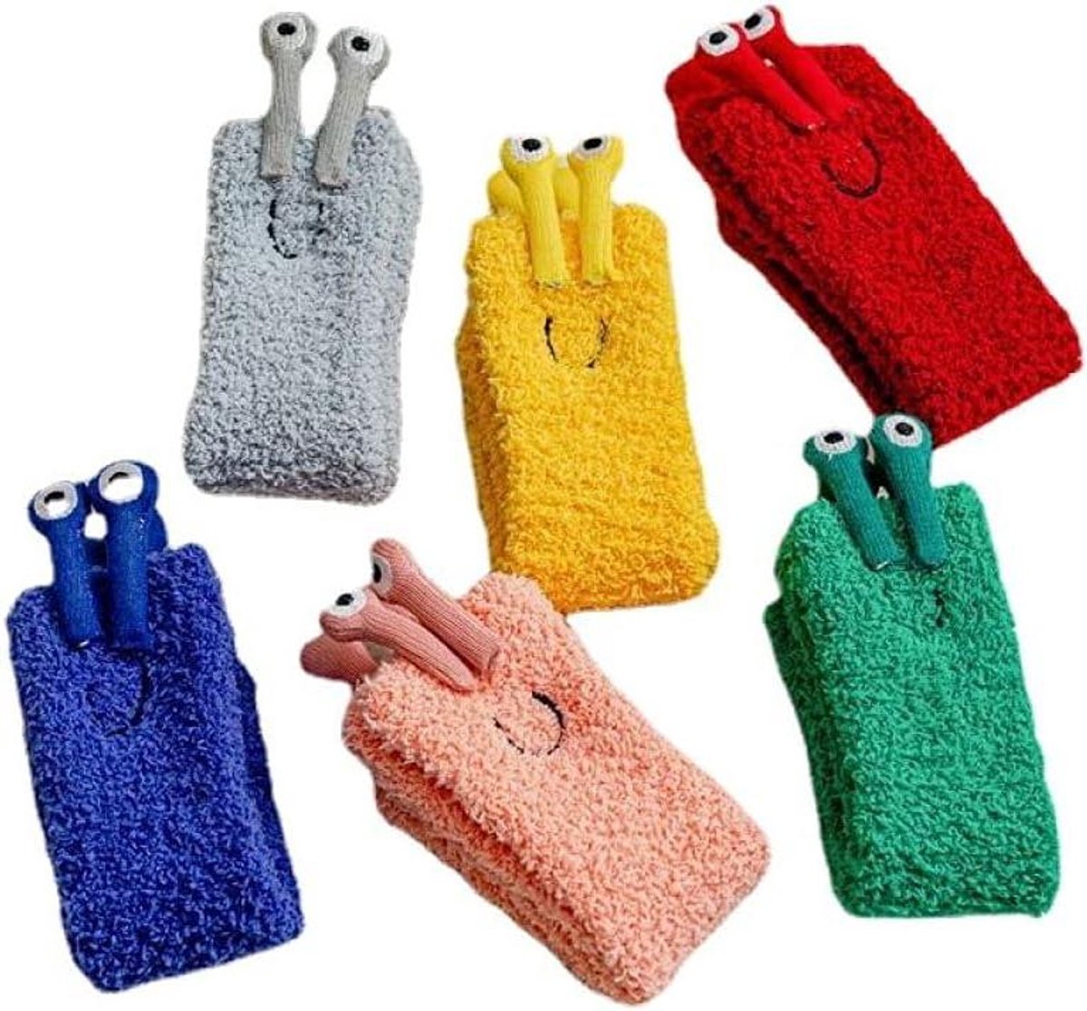 Sokken Dames - Huissokken Fleece - Warmte Thuis - Antislip Zolen - 5 Paar - Multicolor