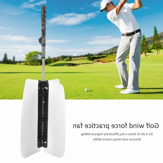 aladdien - Golf Power Trainer - Swing Fan - Warm-Up Trainer - Inklapbare Power Weerstand - Golf Oefening - Grip Aid voor Verbetering van Aladdien — afbeelding 4