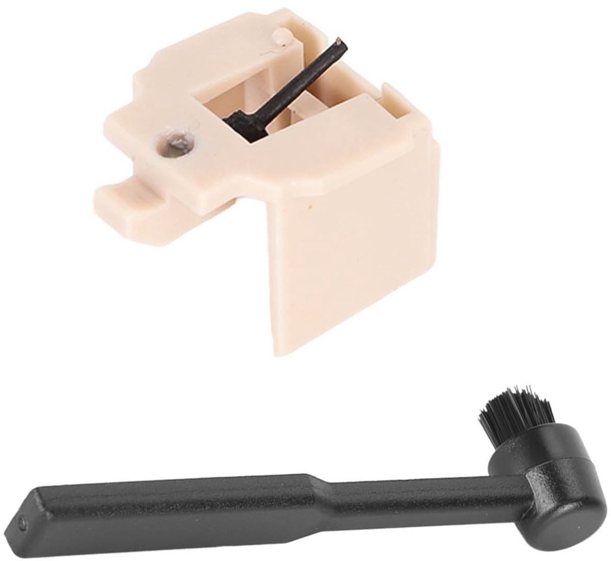 aladdien - Vervangende Stylus - Reinigingsborstel - Voor Audio Apparatuur - Verbeter Geluidskwaliteit - Ideaal voor Vinyl - Geschikt voor Turntables..