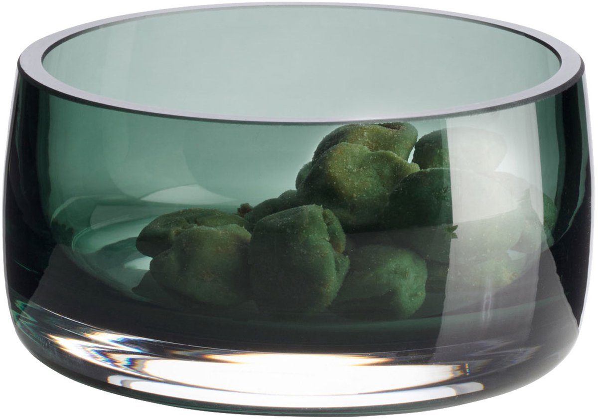 ASA Selection schaaltje Ajana, decoratieschaal, schaal, glas, groen, 10 cm, 88241009