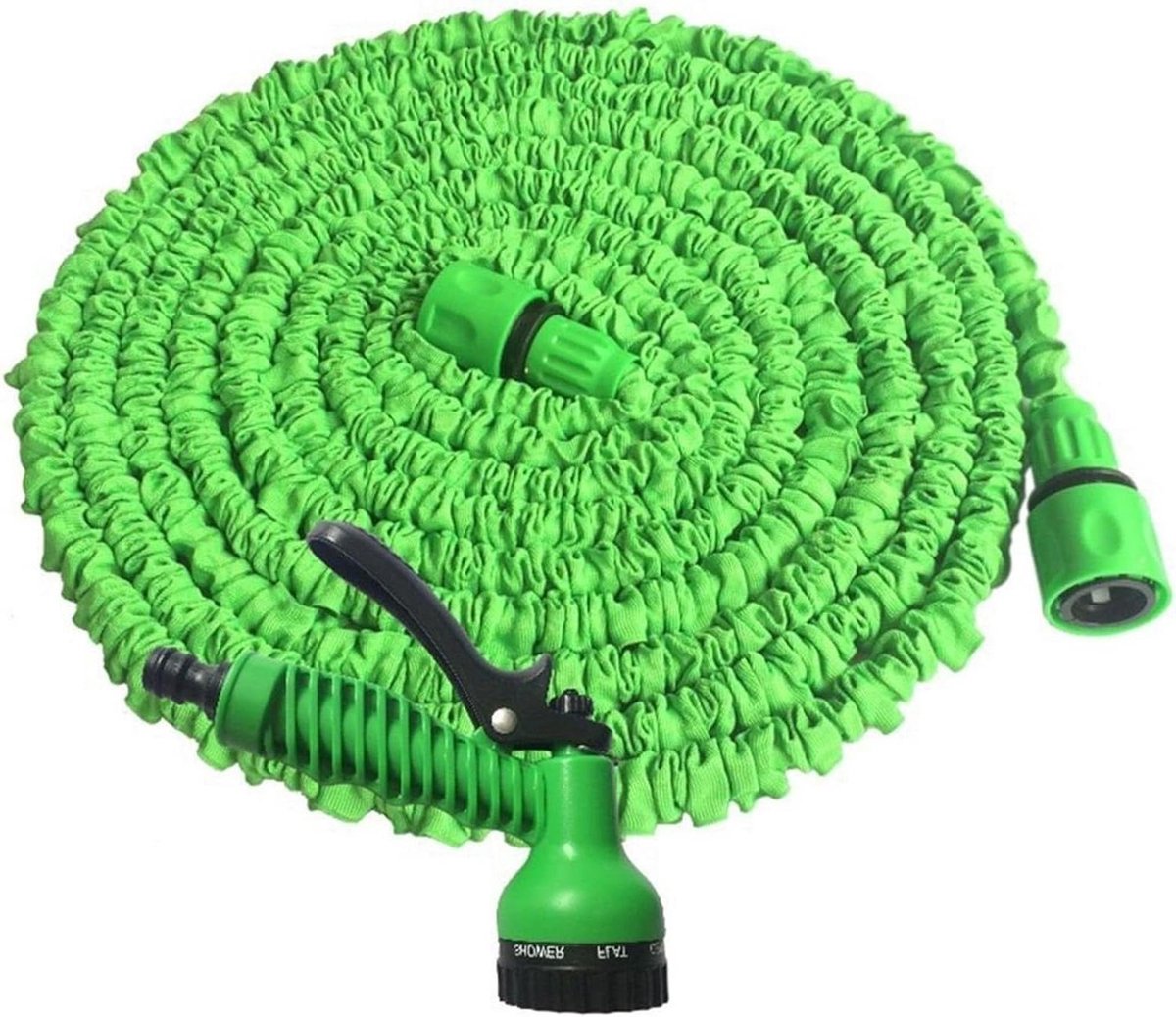 Tuinslang - Flexibele slang - Buiten water geven - UV- en vorstbestendig - 15 meter - Groen