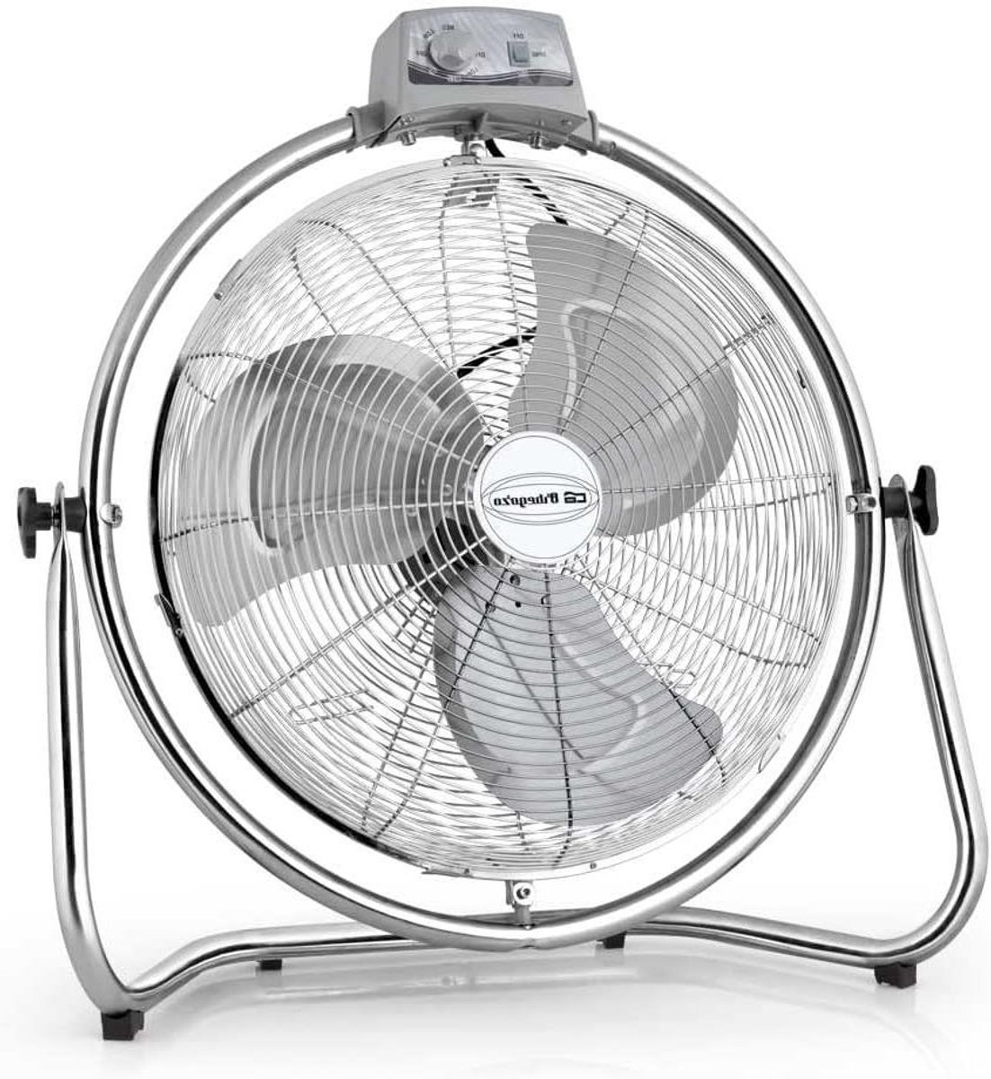 Vloerventilator - Industriële ventilator - Ruimte Koelen - Oscillerende functie - 35 cm - Roestvrij staal