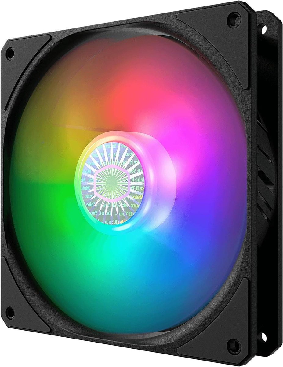 Computer Ventilator - PC Koeler - Behuizing Koeling - ARGB Verlichting - 14 cm - Zwart