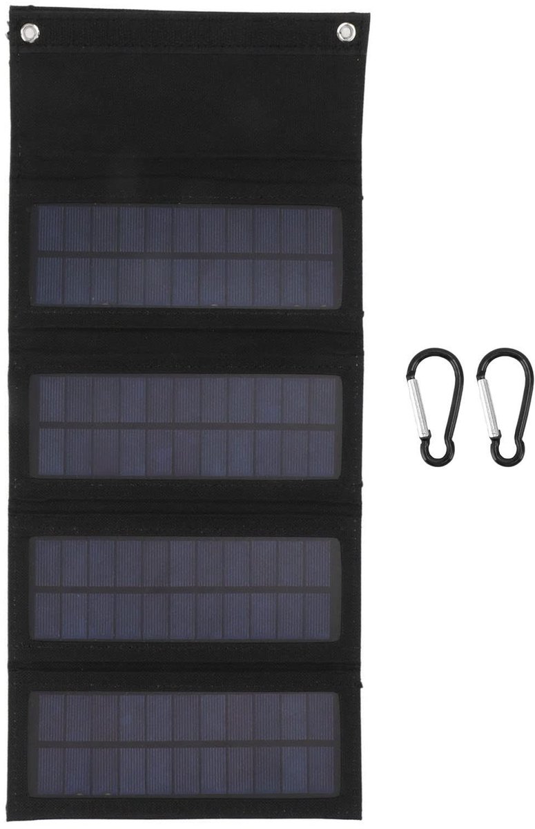 ONF3 - Draagbare Zonnepaneel Lader - Vouwbaar en Lichtgewicht - 40W Monokristallijn - Geschikt voor Kamperen en Wandelen - Efficiënte Energieopl...