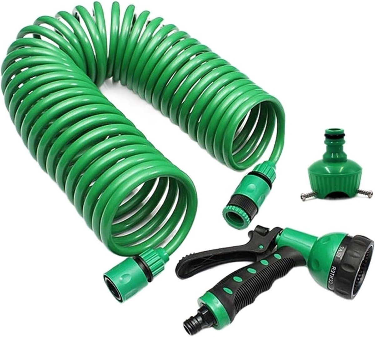 Tuinslang Set - Flexibele Slang - Water Geven - Zeven Spuitstanden - 30 Meter - Groen