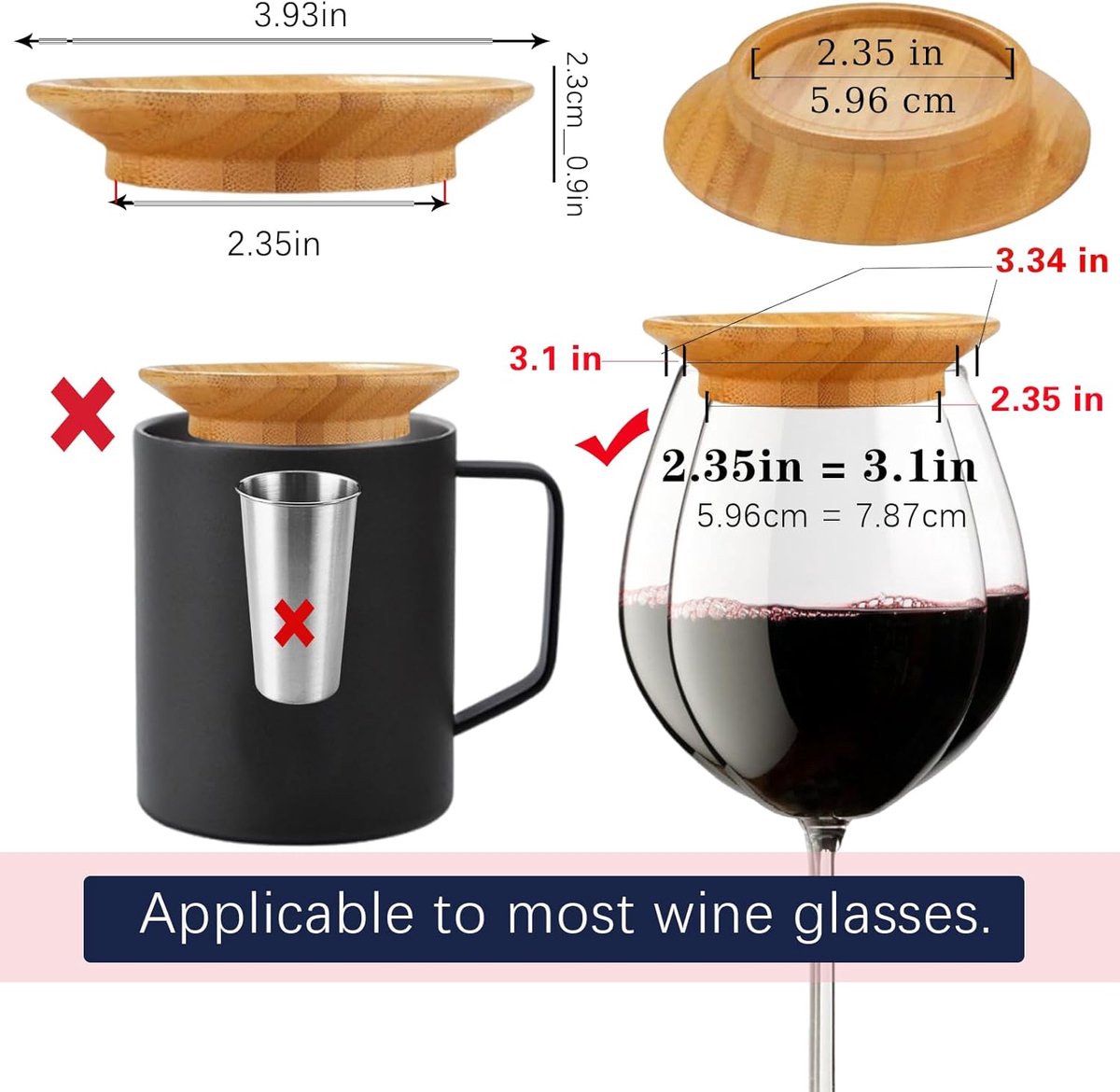 Bamboe Wijn Glas Charcuterie Topper - Mini Charcuterie Boards Voor Wijn glas - Duurzame Natuurlijke Houten Constructie - Perfecte Snack Houder Voor Feesten - 10 Cm Diameter Set Van 4 Stuks - Ideaal Voor Wijnproeverijen En Huishoudelijk Gebruik — cadeau in Kookcadeaus - foto 8