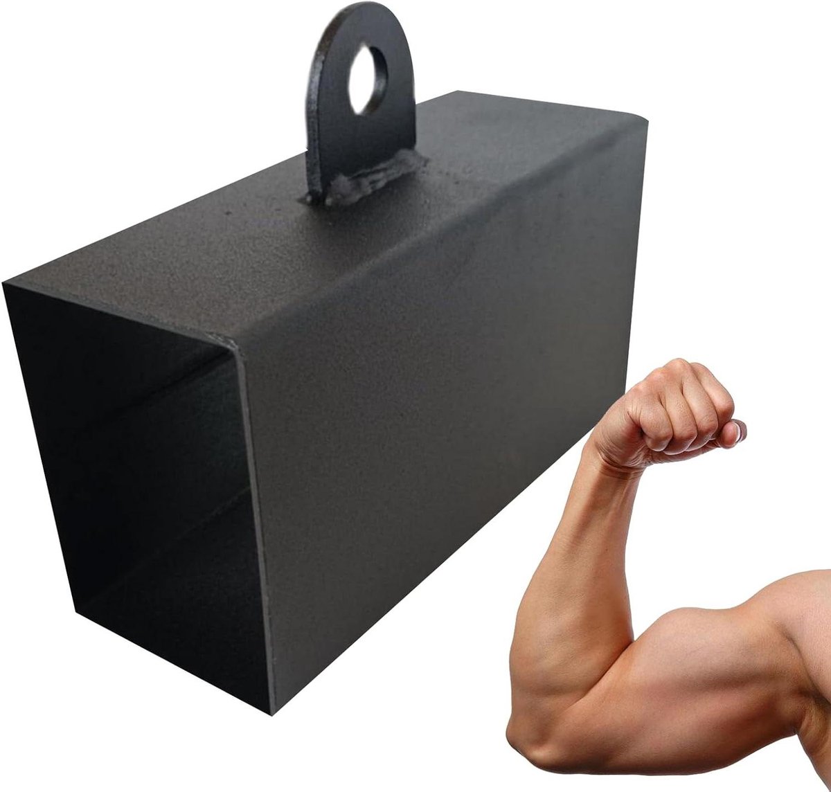 Krachtblok - Knijpblok Gripper - Onderarm Training - Duurzame Ijzeren Constructie - 6.5 cm - Grijs