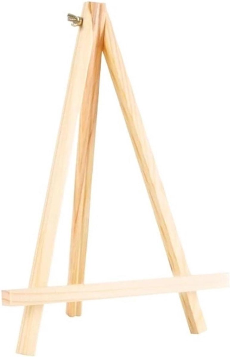 Schilderstatief Bureaublad - Kunstenaars Ezels - Creatief Werken - Inklapbaar Ontwerp - 20-50 cm Hoogte - Houtkleur
