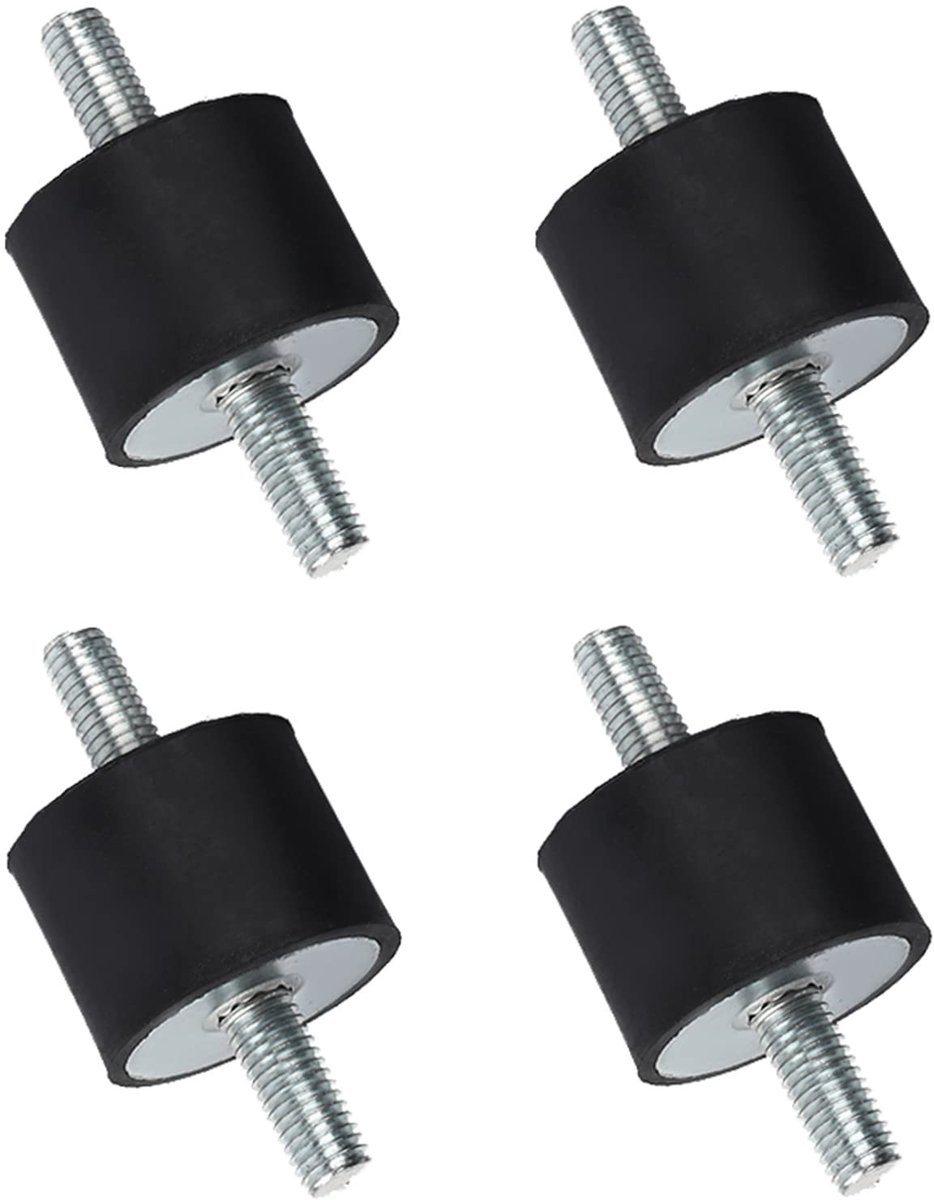 aladdien - M10 rubberen lagers - schokdemper - anti-vibratie - 4 stuks - rubberen trilisolatorhouders - geschikt voor luchtcompressor en generator