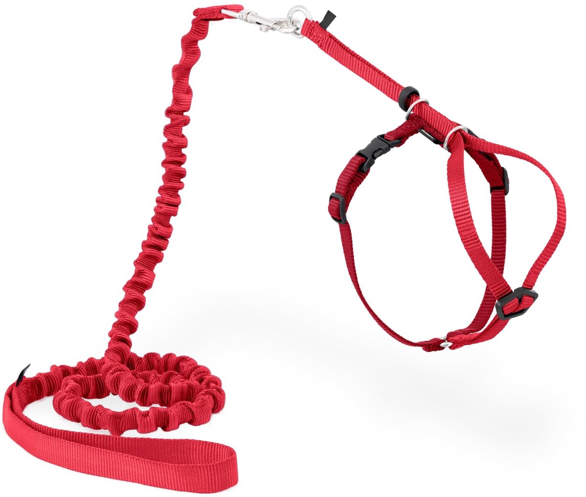 SPHProducts - Easy Walk Cat harnas - Bungee lood - Comfortabele bediening - Klein rood - Verstelbare pasvorm - Veilig buitenwandelen - Geschikt...