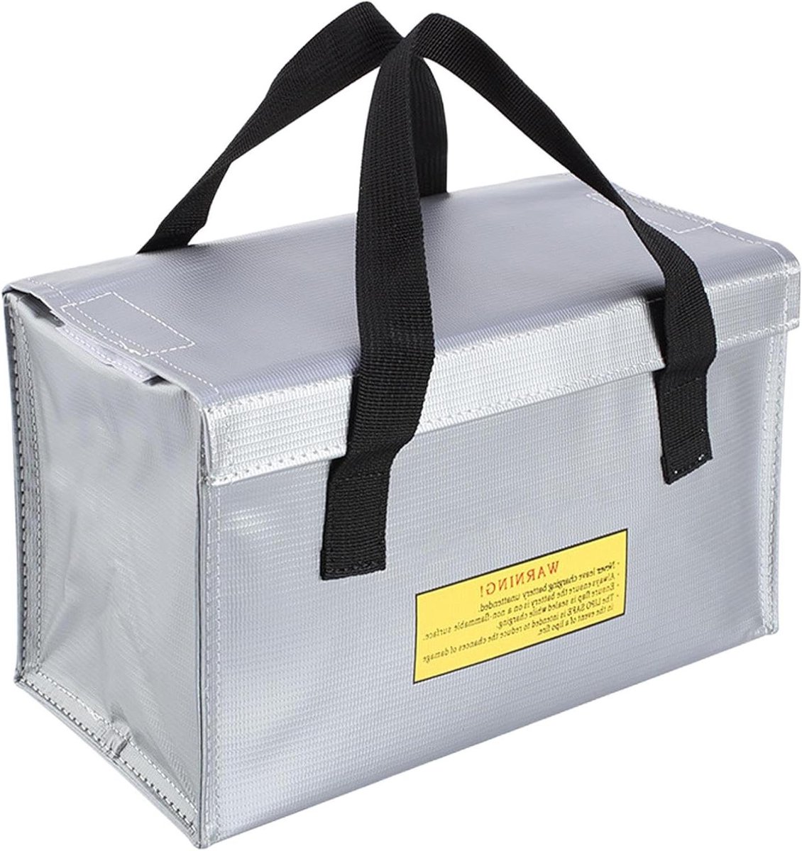 Batterij Veiligheidstas - Oplaadzak - Batterijen Opslaan - Brandrisico Beperking - 260 x 130 x 150 mm - Zwart
