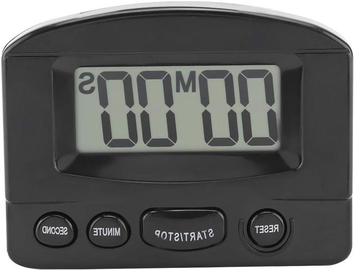 Digitale Klok Timer - Aftelklok Keuken - Koken Bakken - Groot LCD Scherm - 9 x 7 x 3 cm