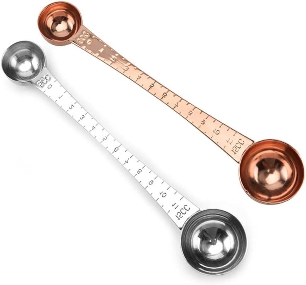 Maatlepel - Meetlepel - Bakken en koken - Dubbelzijdig ontwerp - 1 Liter capaciteit - Goud