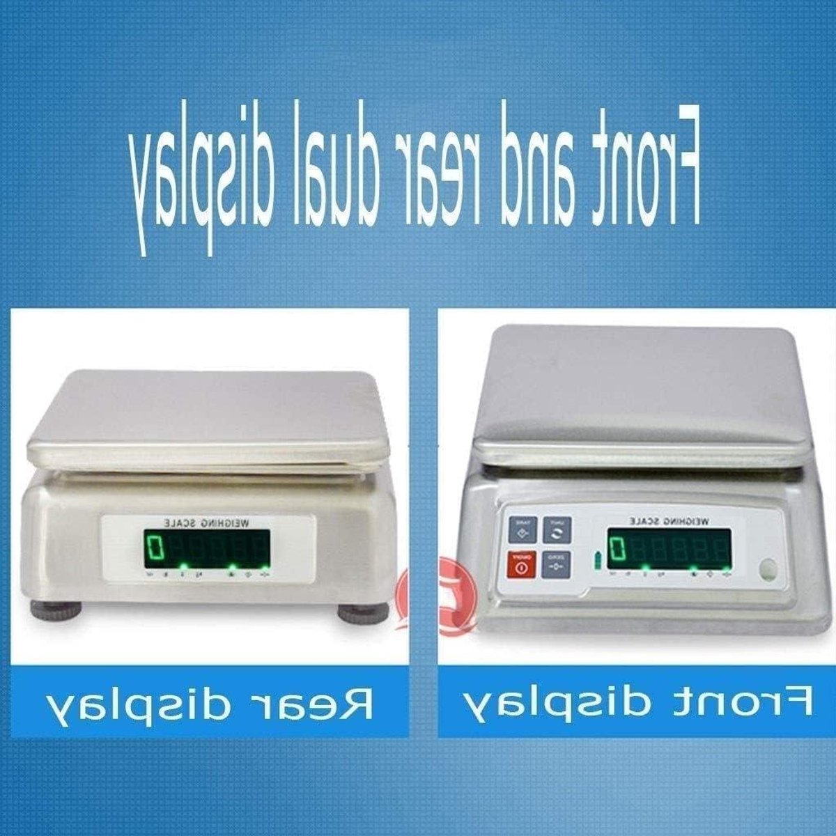 Keukenweegschaal - Digitale weger - Precisie wegen - IP68 waterdicht - 30kg / 1g - Zilver