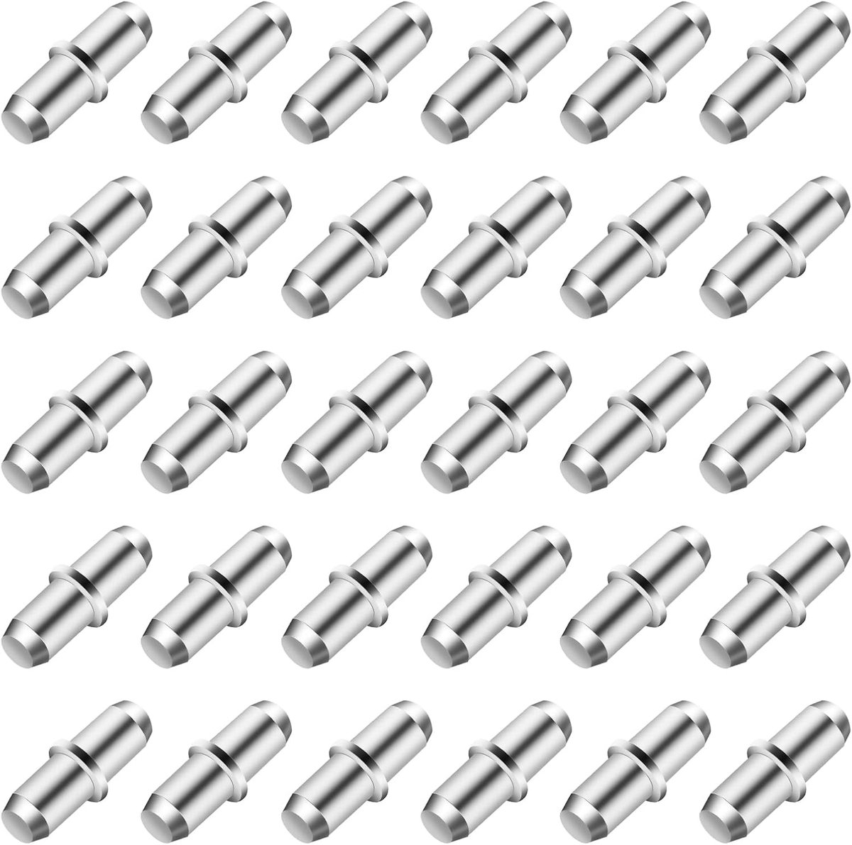 Famanu – Plankdragers set van 80 stuks, 5 mm, hoogwaardig koudgewalst staal, voor het bevestigen van planken in meubels en kasten