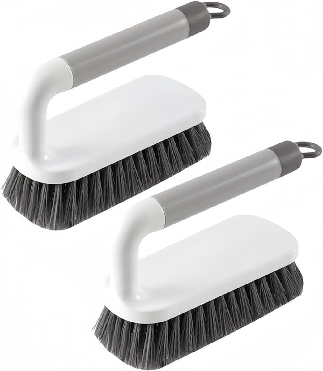 Schoonmaakborstel Set van 2 voor Douche, Badkamer, Tapijt en Keuken