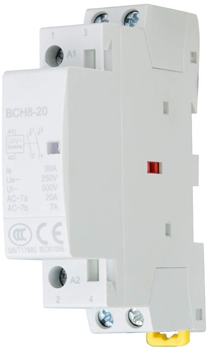 ONF3 - 2 Polige AC Schakelaar - 20A Modular Din Rail - Betrouwbare Verlichting en Motorbesturing - Geschikt voor Elektrische Installaties - Hoog...