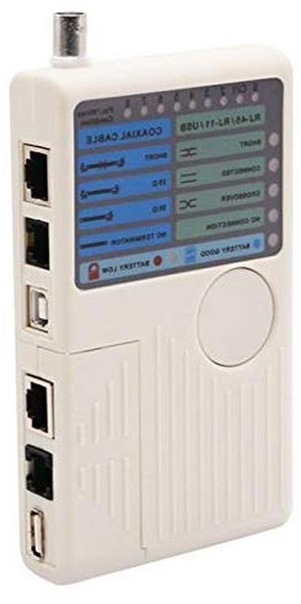 Netwerk Kabel Tester - LAN Tracker Detector - Netwerk Installatie - 4 Soorten Kabels Testen