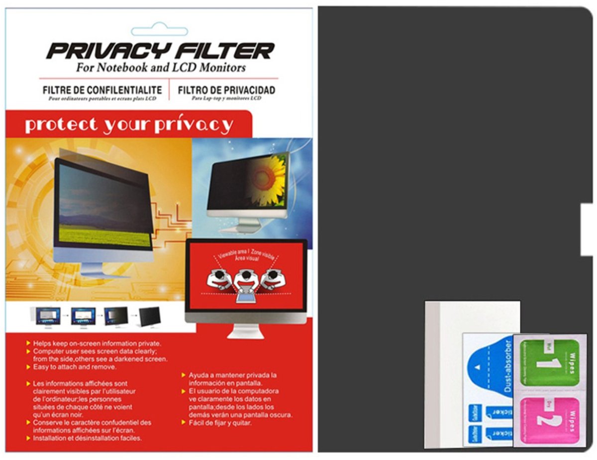 Privacy screenprotector van 23,6 inch voor monitor